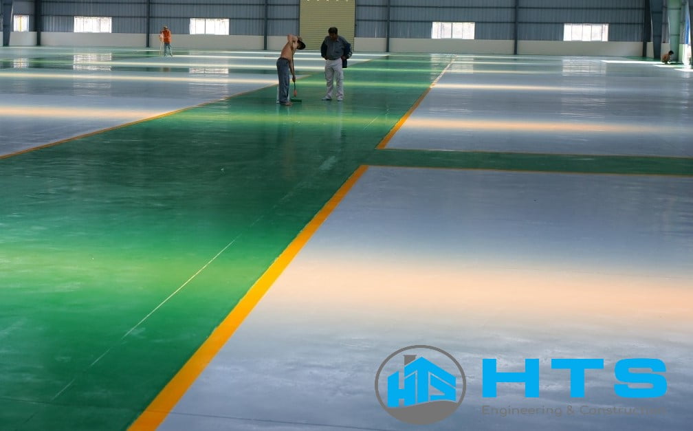Thi công sơn sàn epoxy nhà xưởng