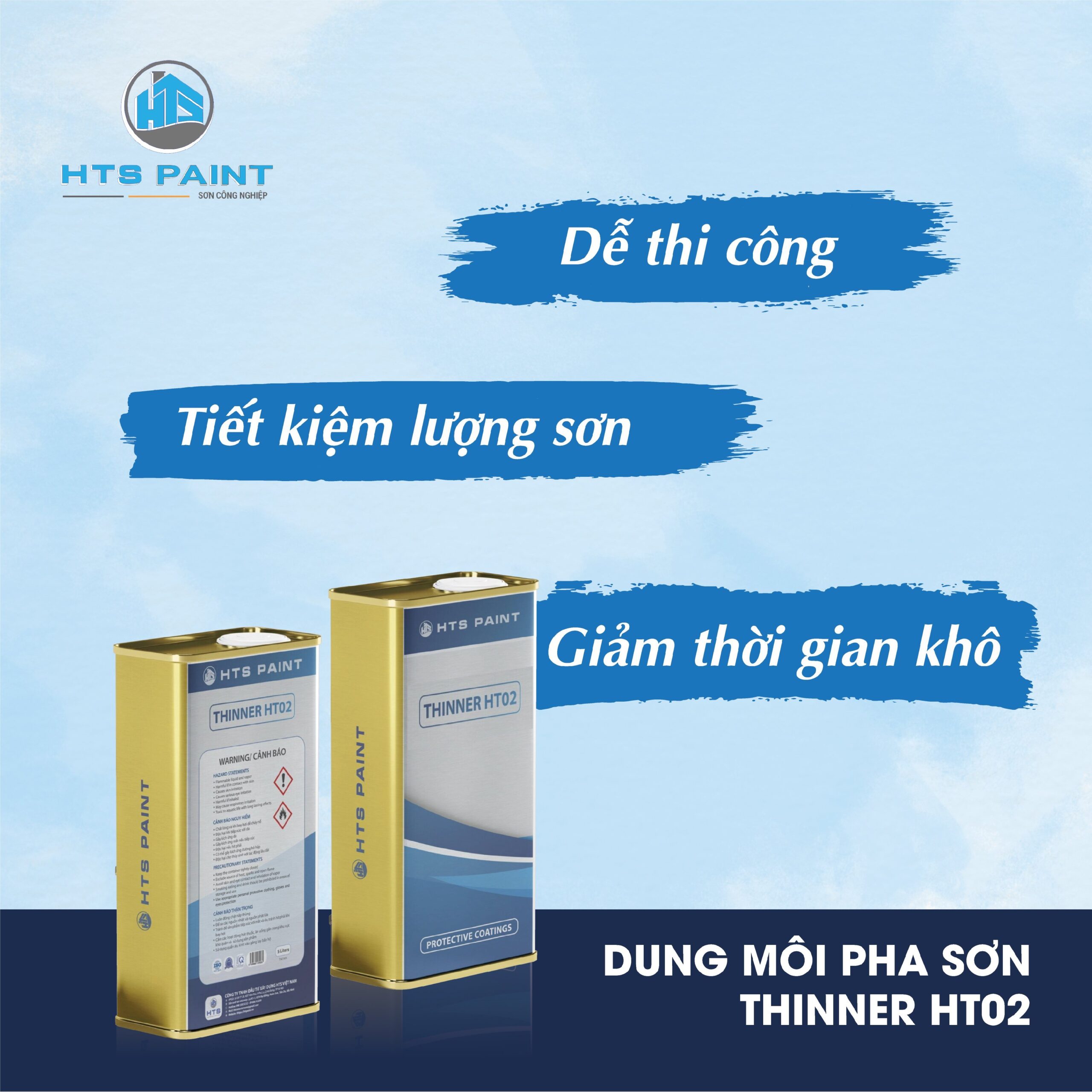 Dung môi pha sơn Thinner HTS® HT02