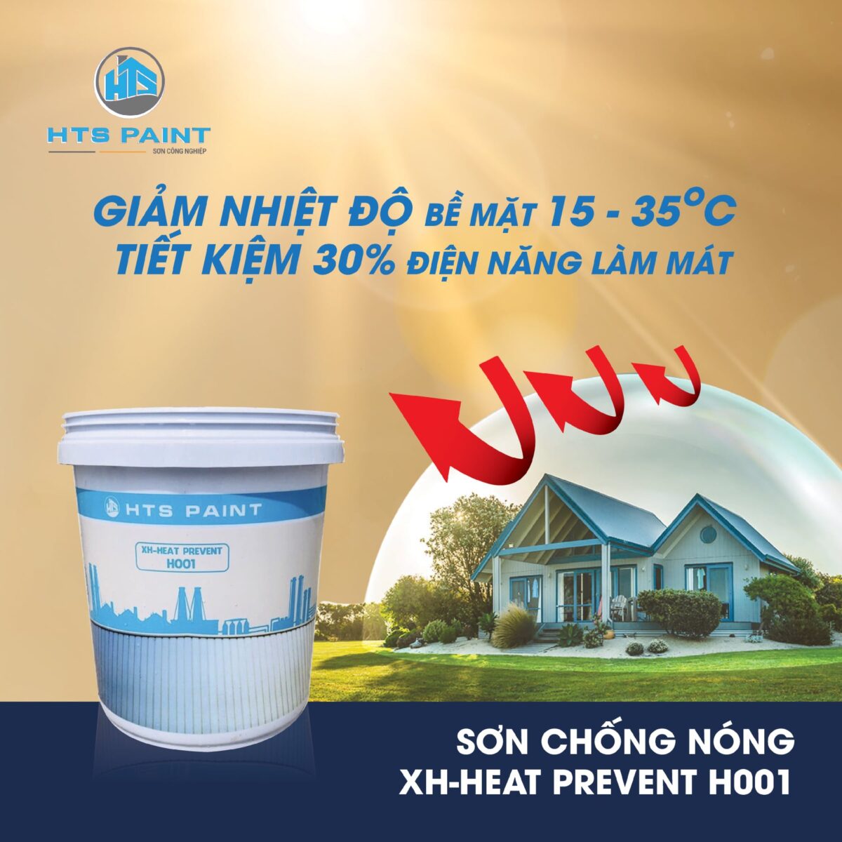 Hiệu quả của sơn chống nóng mái tôn HTS
