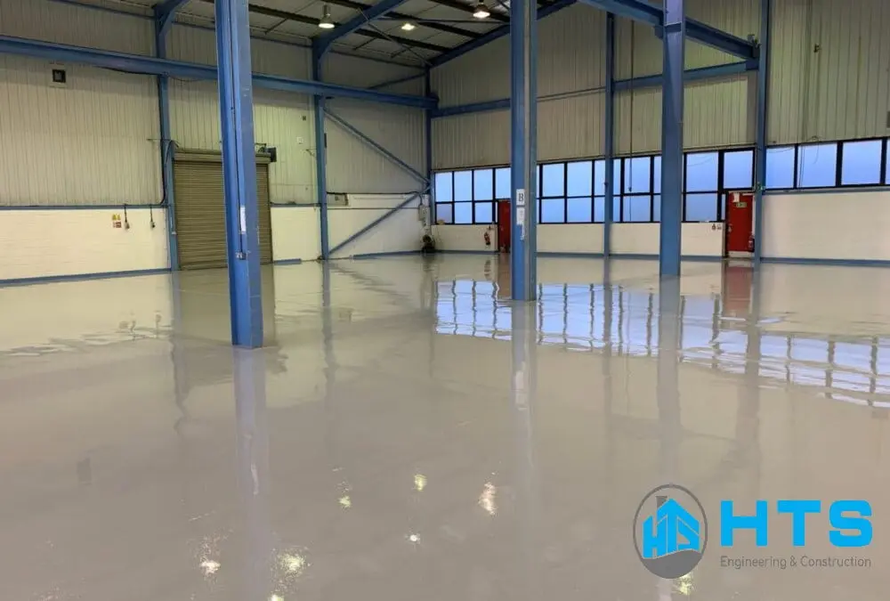 Sơn sàn epoxy màu trắng