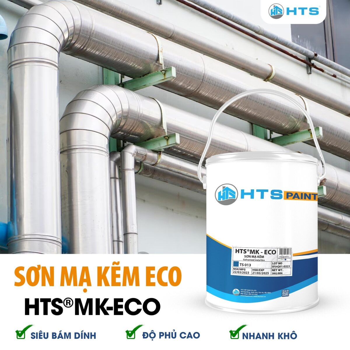 HTS PAINT - Thương hiệu sơn mạ kẽm uy tín
