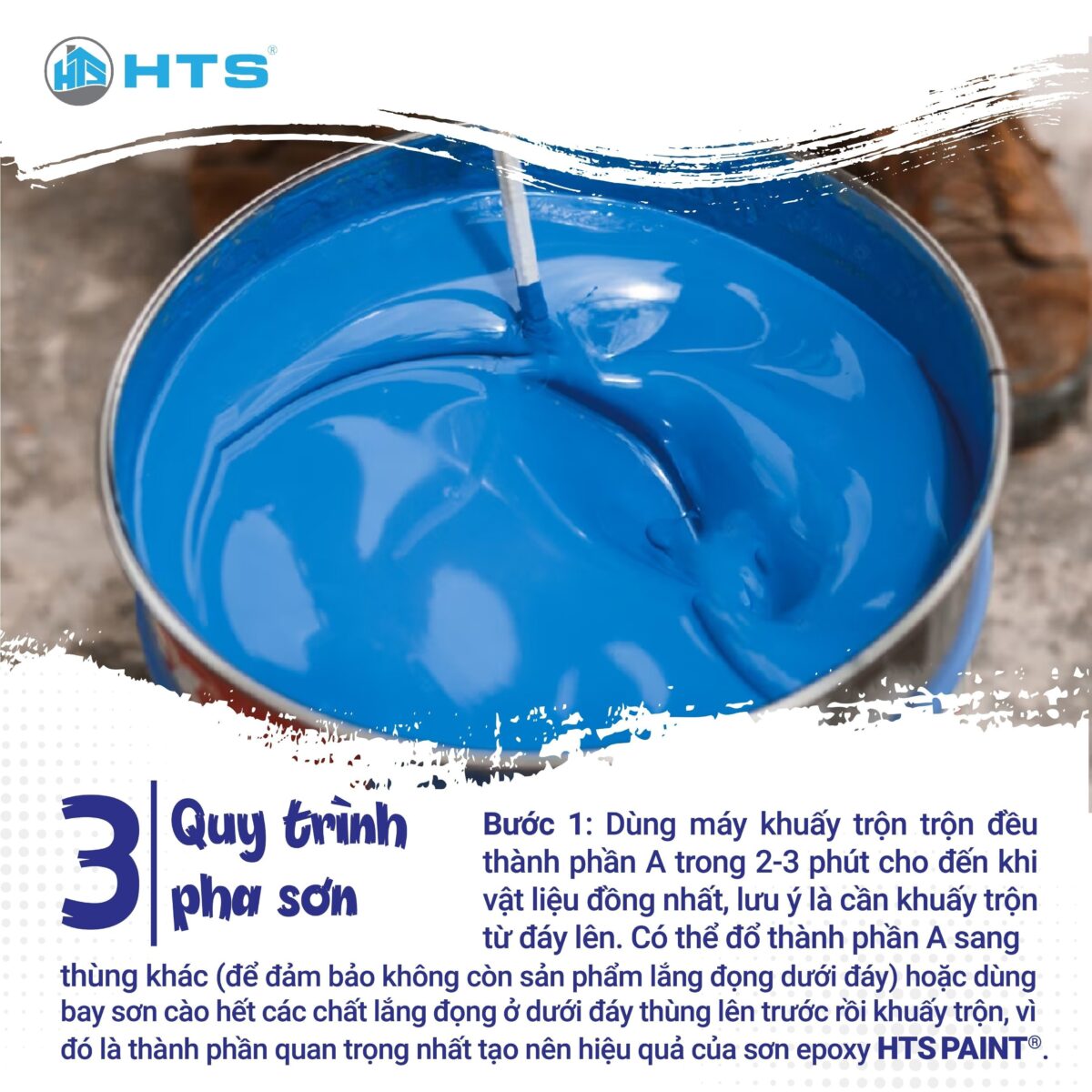 Hướng dẫn cách pha sơn epoxy HTS chuẩn và lưu ý khi thi công