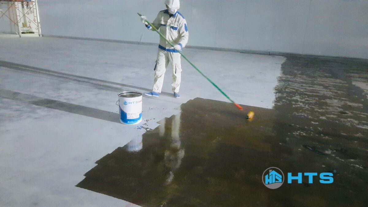 Quy trình thi công sơn nền Epoxy hệ lăn