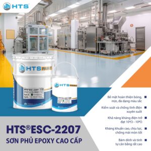 HTS®ESC-2207 - SƠN PHỦ EPOXY CAO CẤP CHỐNG TĨNH ĐIỆN