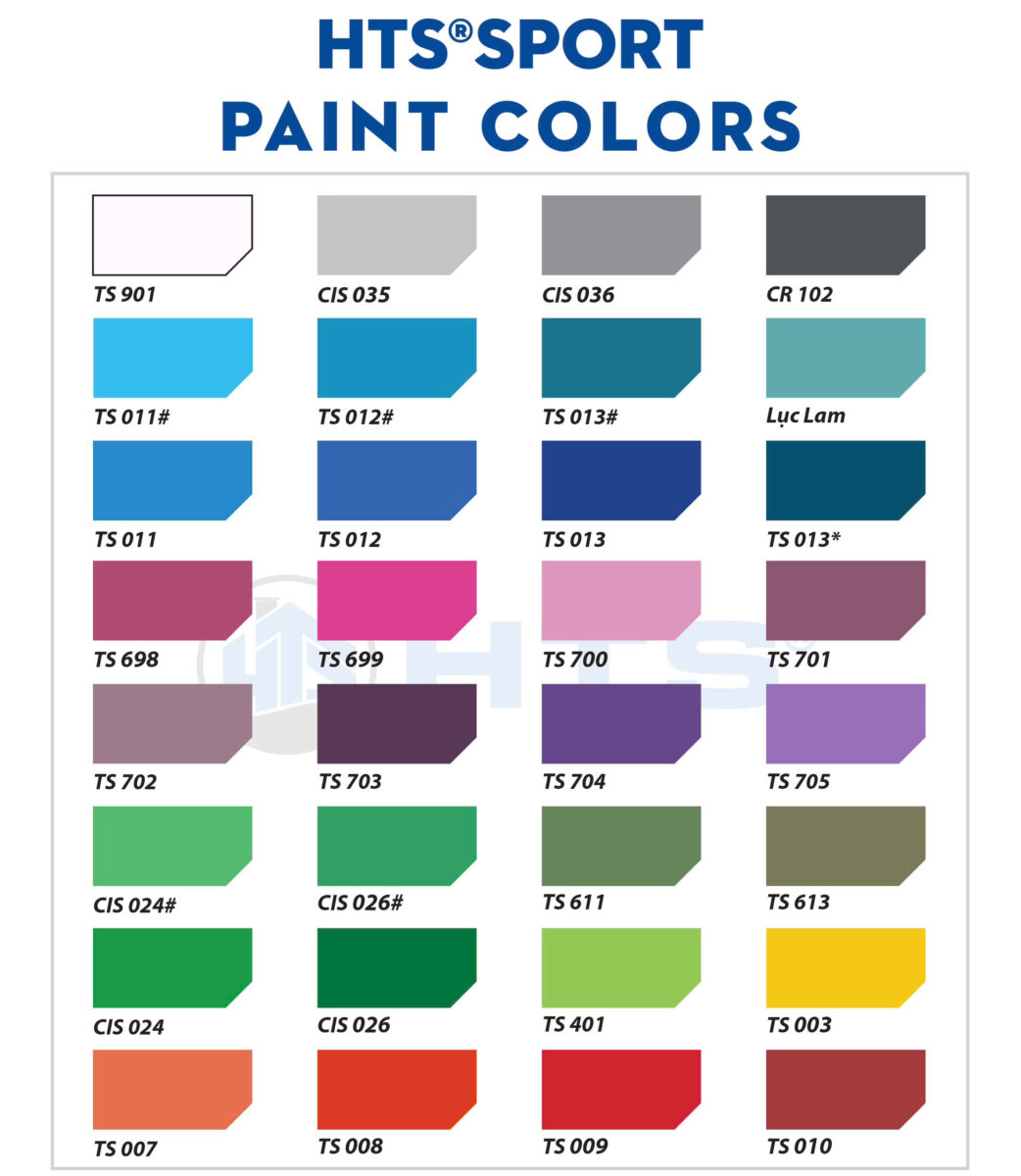 Hình ảnh bảng màu sơn HTS®SPORT