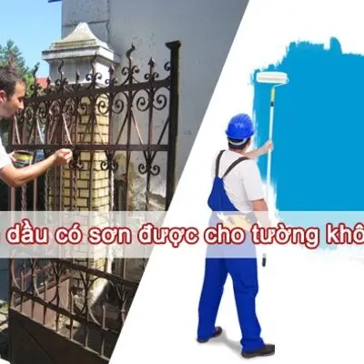 Sơn sắt có sơn được tường không