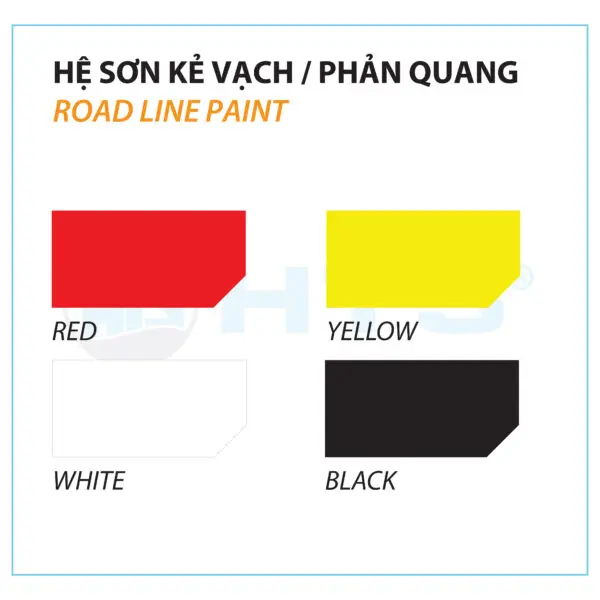 Bảng màu sơn kẻ vạch – Đa dạng màu sắc chuẩn quy định, phù hợp cho đường giao thông, nhà xưởng, bãi đỗ xe và khu công nghiệp