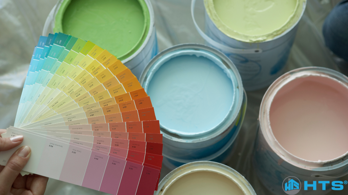 Hình ảnh minh họa sự khác biệt giữa sơn gốc dầu và sơn gốc nước trong ứng dụng thực tế