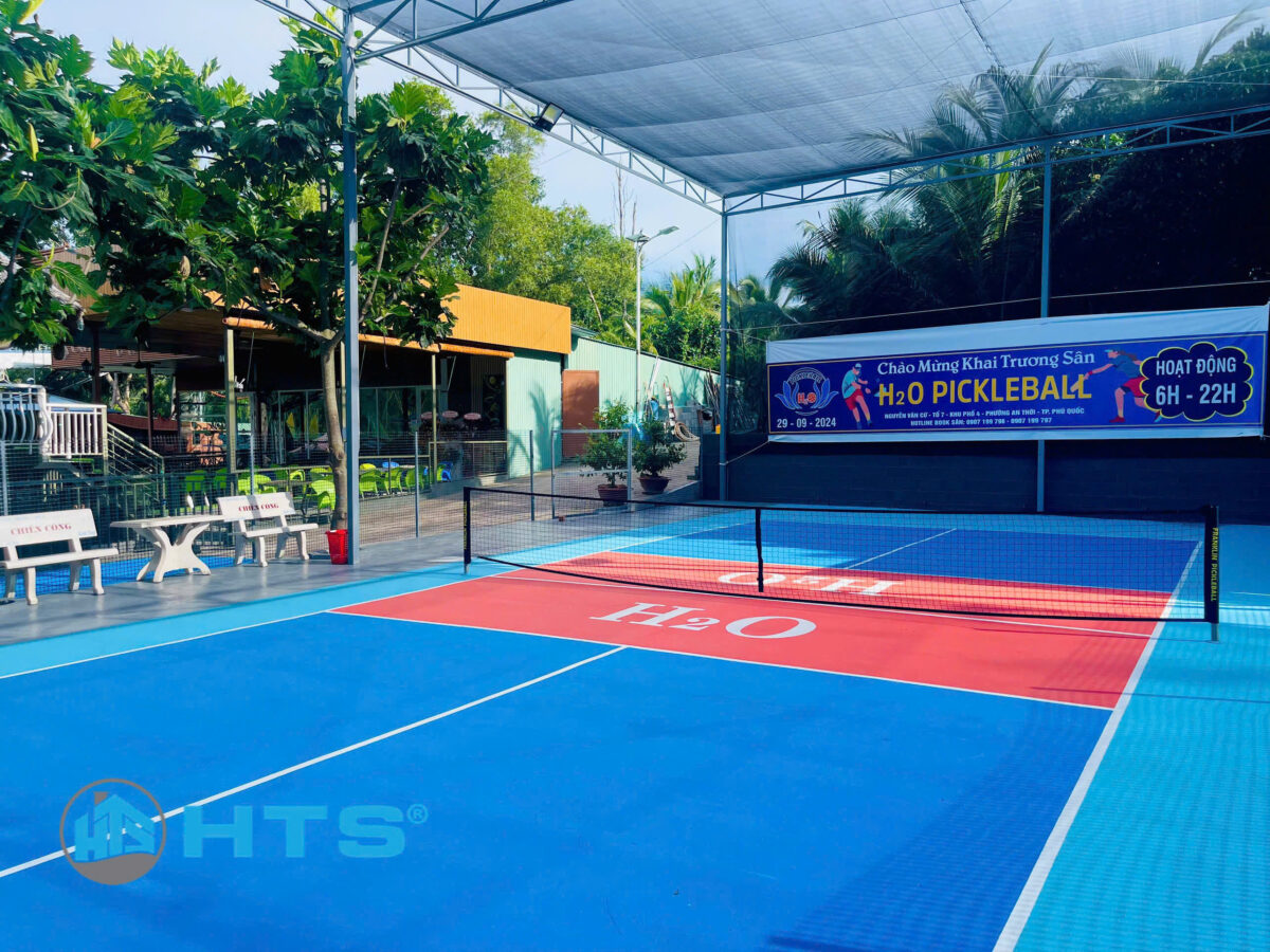 Cấp vật tư sơn thể thao - Cụm sân H2O Phú Quốc
