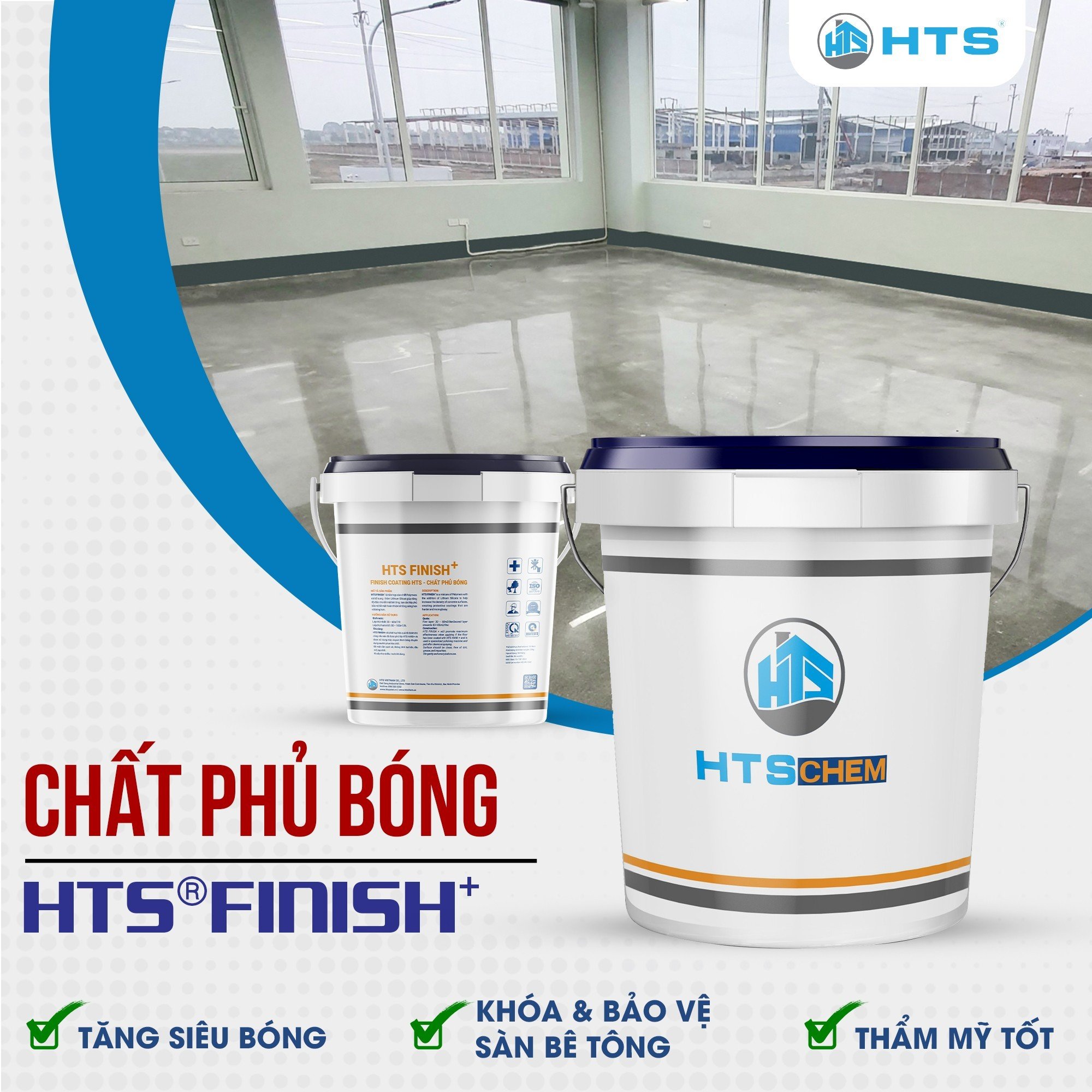 Hoá chất phủ bóng sàn HTS Finish