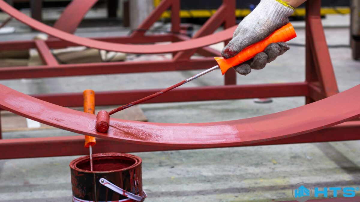 Quy trình thi công sơn chống rỉ epoxy đúng kỹ thuật giúp bảo vệ kim loại bền lâu
