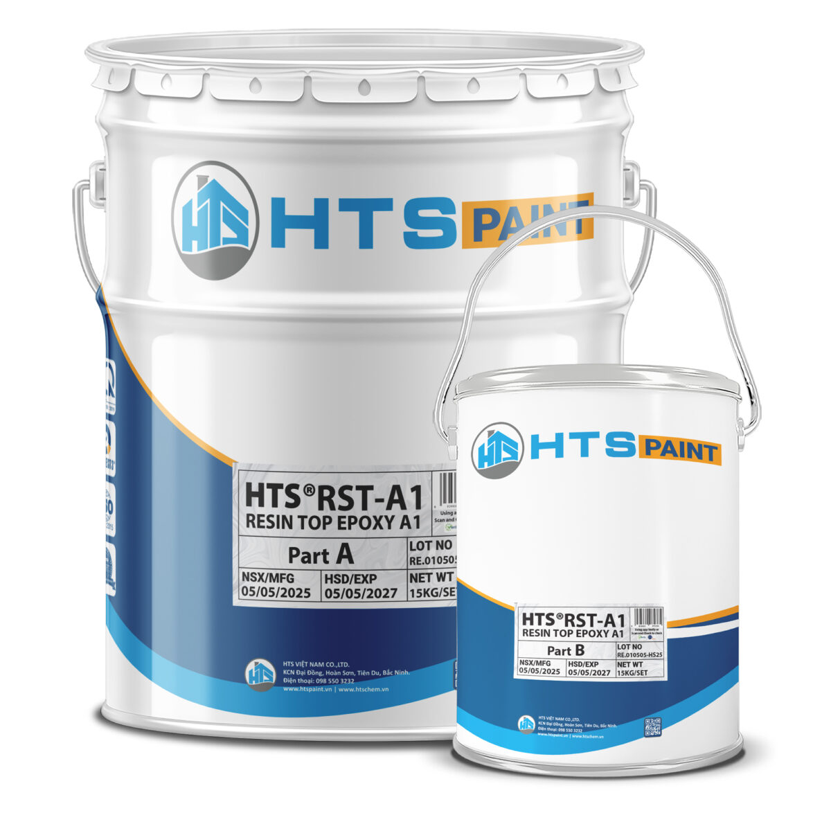 Keo epoxy trong suốt HTS®RST-A1 dùng cho đổ resin, trang trí nội thất và chống thấm công trình