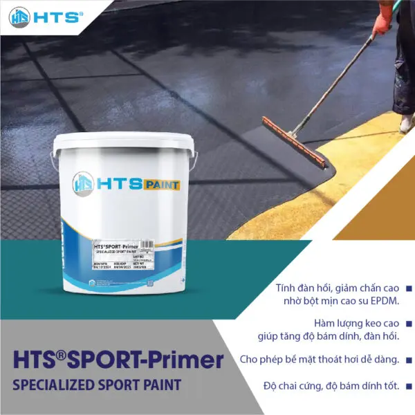 HTS®SPORT-PRIMER – Lớp sơn lót đầu tiên trong hệ sơn thể thao, giúp gia tăng độ kết dính và độ ổn định cho toàn bộ mặt sàn