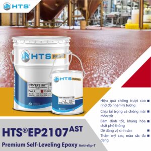 HTS® EP2107AST Sơn phủ Epoxy Tự San chống trơn trượt cao cấp