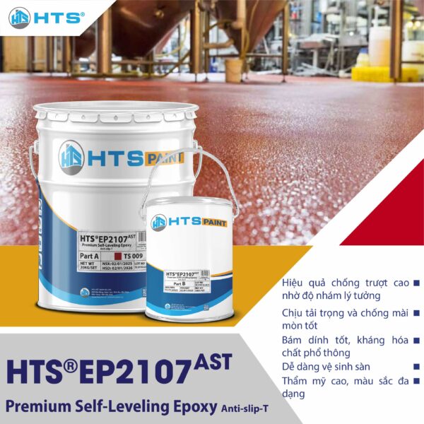 HTS®EP2107ast - SƠN PHỦ EPOXY TỰ SAN CHỐNG TRƯỢT CAO CẤP