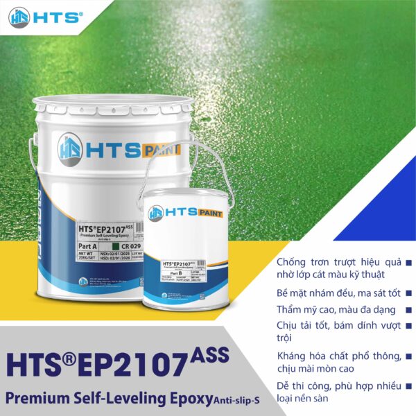 HTS®EP2107ass - SƠN PHỦ EPOXY TỰ SAN CHỐNG TRƠN TRƯỢT