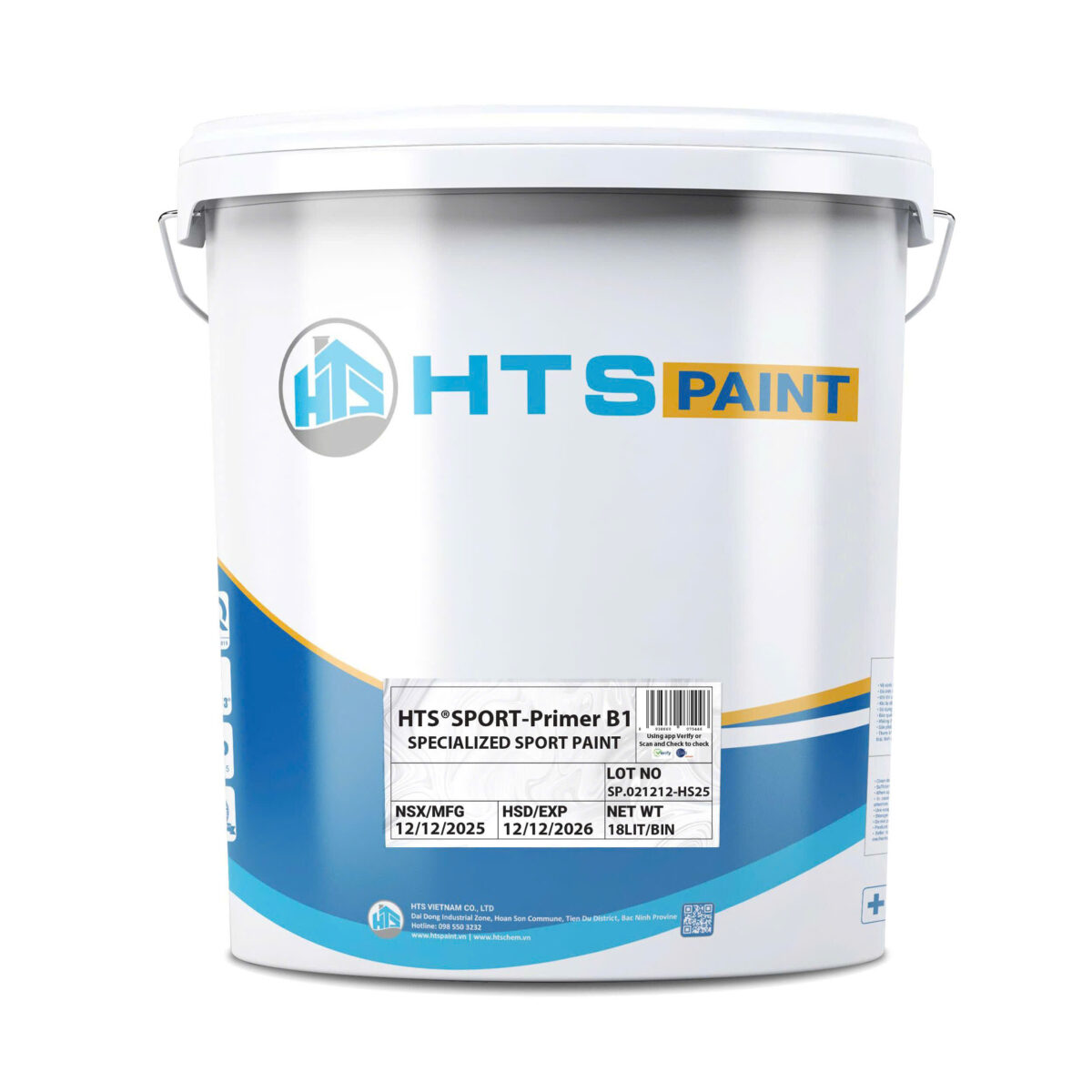 Hình ảnh HTS®SPORT-PRIMER B1 sơn lót kết nối cho sân thể thao đã có lớp sơn cũ, hỗ trợ thi công hệ sơn mới