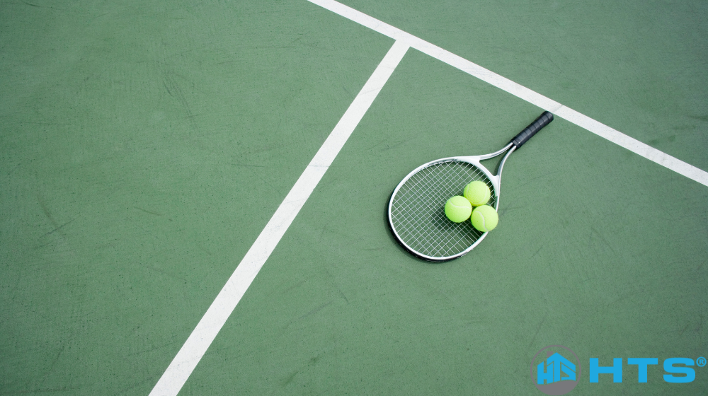 Tổng quan sân tennis Kỳ Hòa, mặt sân chất lượng, ánh sáng tốt, phù hợp tập luyện và thi đấu