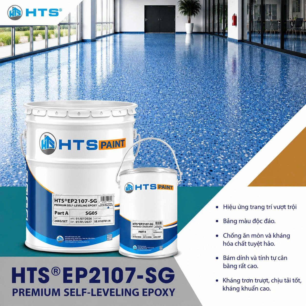 Điểm vượt trội của sơn epoxy so với sơn giả đá bền đẹp hơn