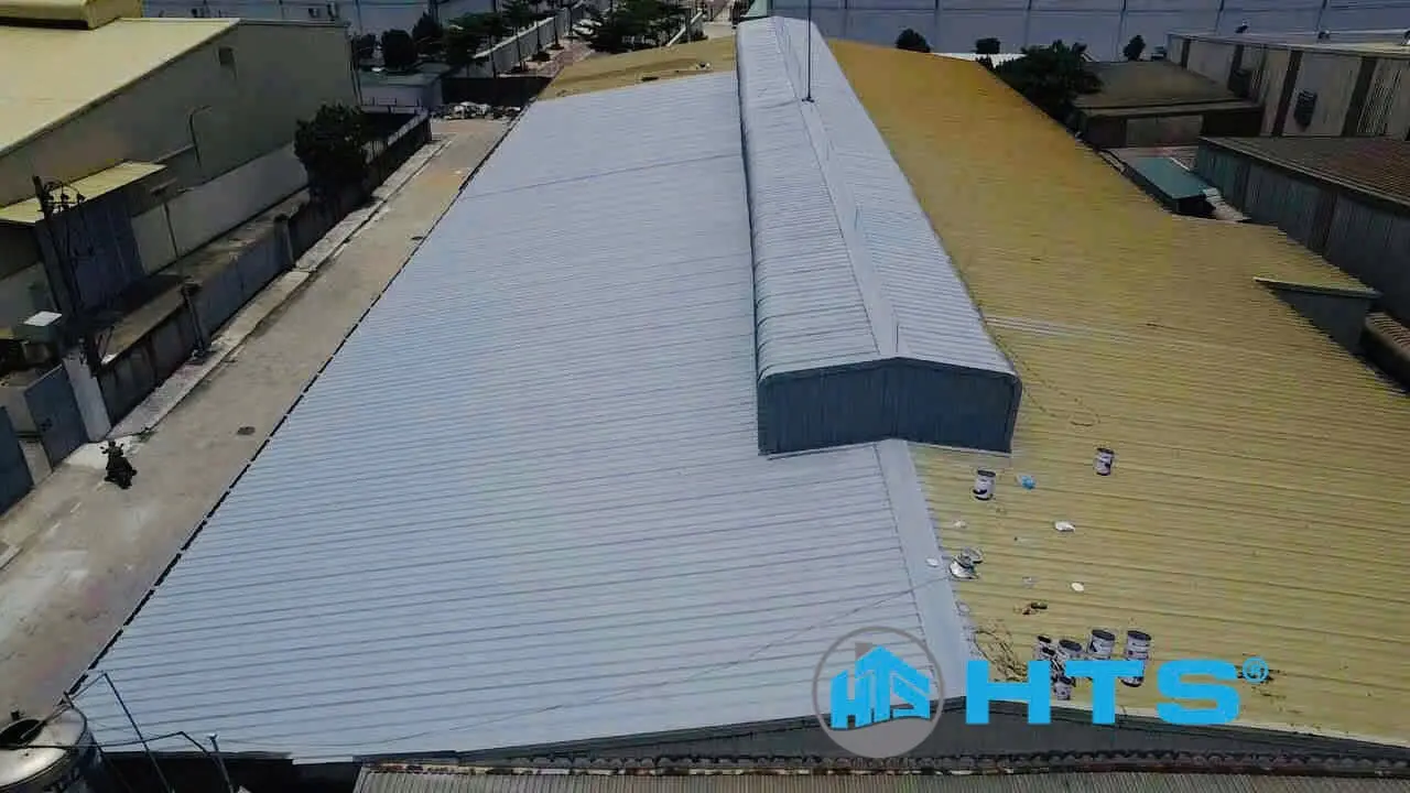 Sơn Chống Nóng Mái Tôn Nhà Xưởng 5.000m² Tại Đan Phượng – Hà Nội