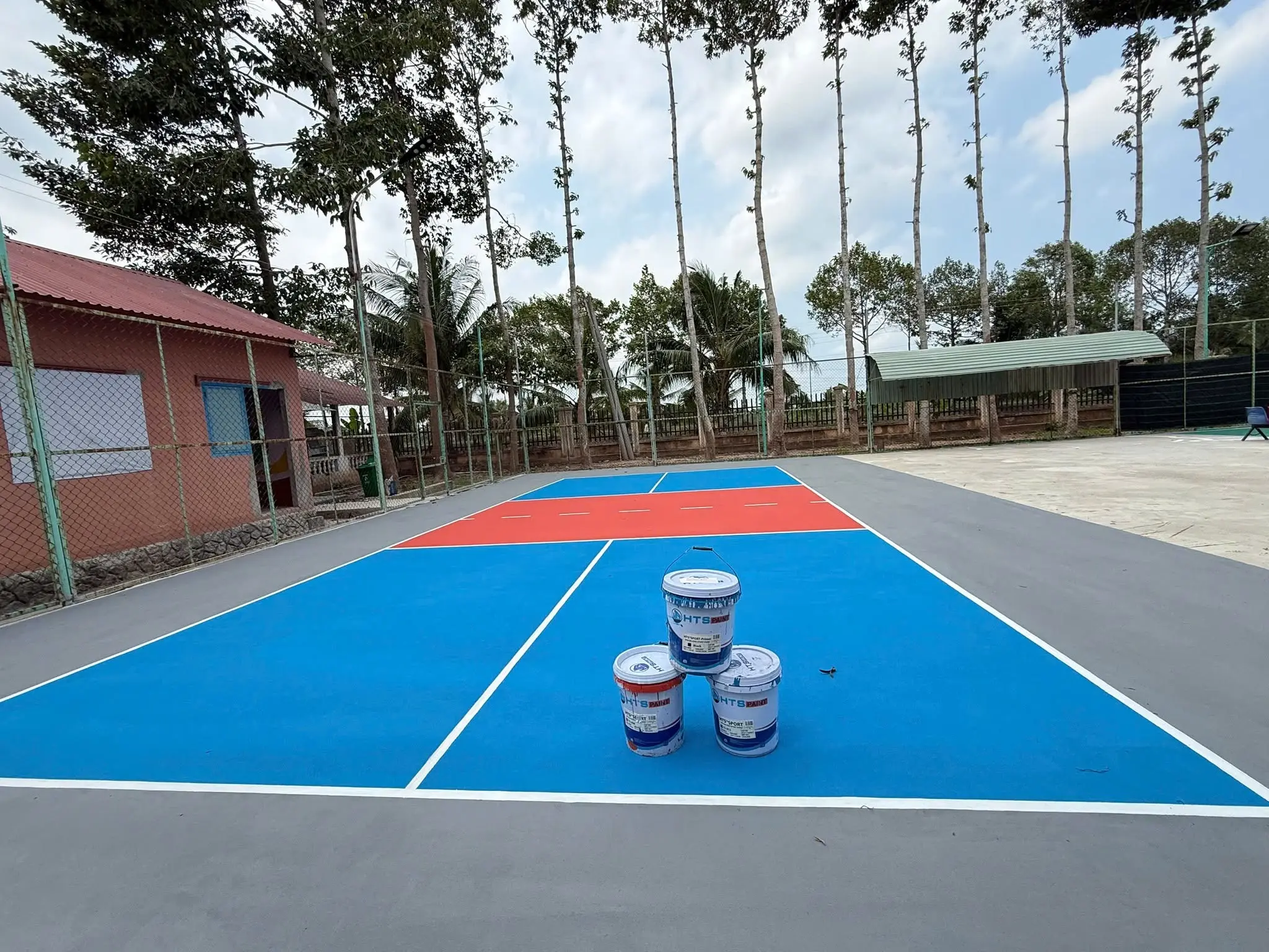 Kiểm Chứng Độ Bền Hệ Sơn HTS®Sport Tại Cụm Sân Pickleball Châu Bình