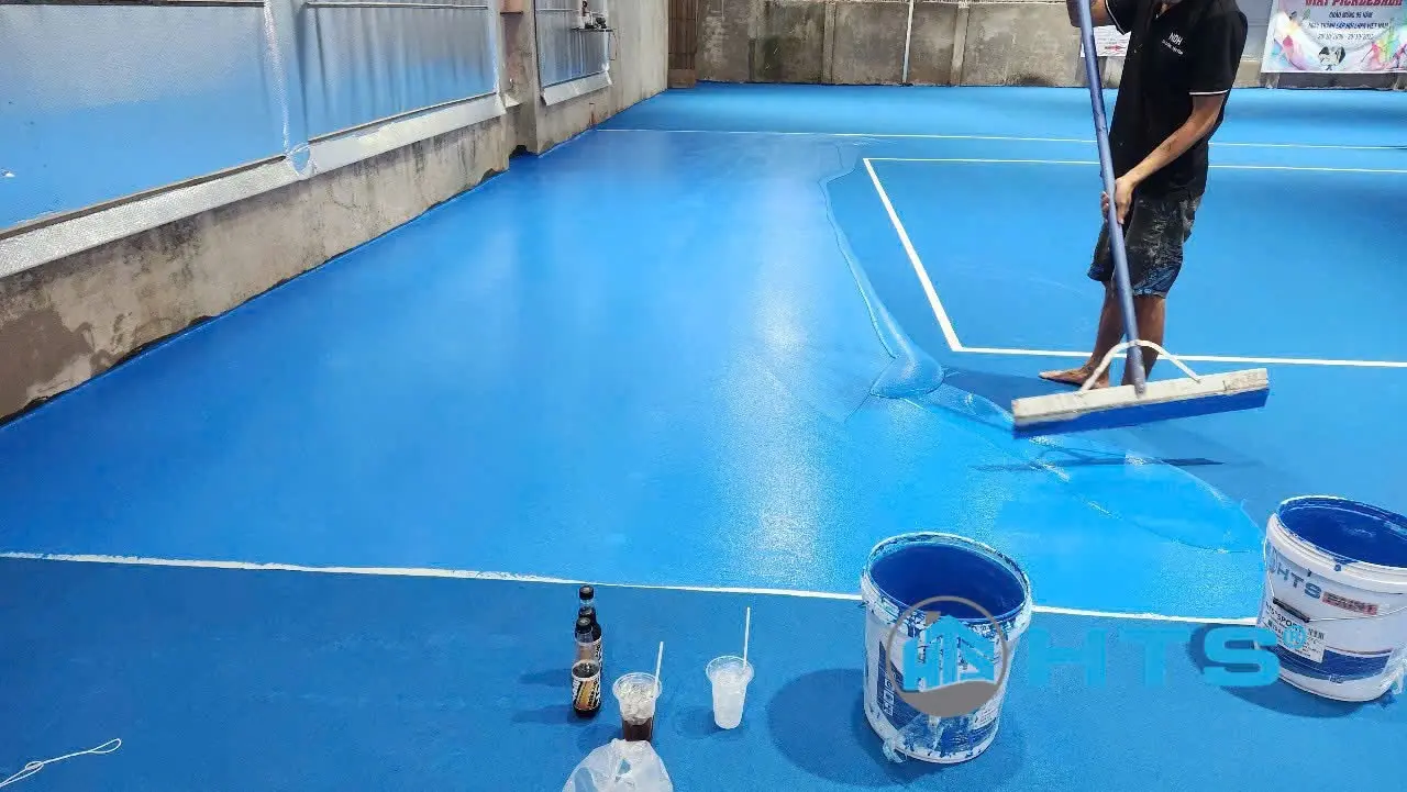 Thi Công Sơn Cụm Sân Mai Vàng Pickleball Tại Nam Ban – Lâm Đồng