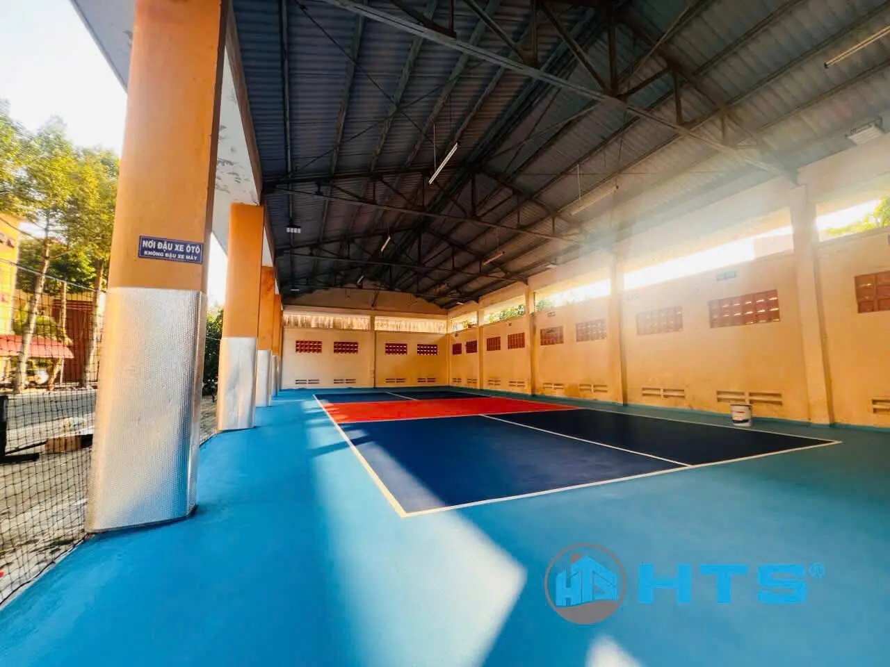 Thi Công Sơn Cụm Sân Pickleball Trụ Sở Công An Bến Tre