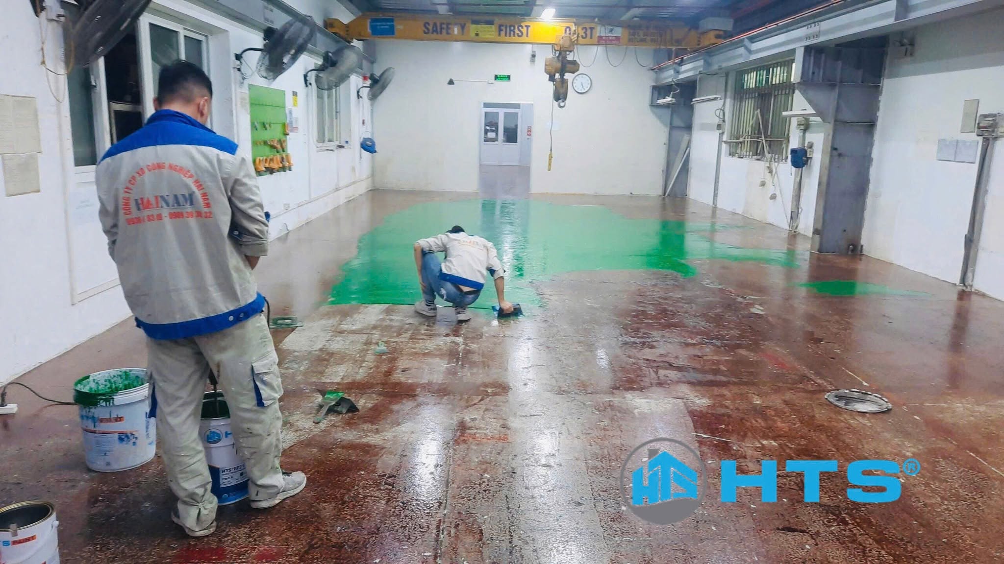 Thi Công Sơn Epoxy Sàn Nhà Máy Thực Phẩm Tại Hải Dương