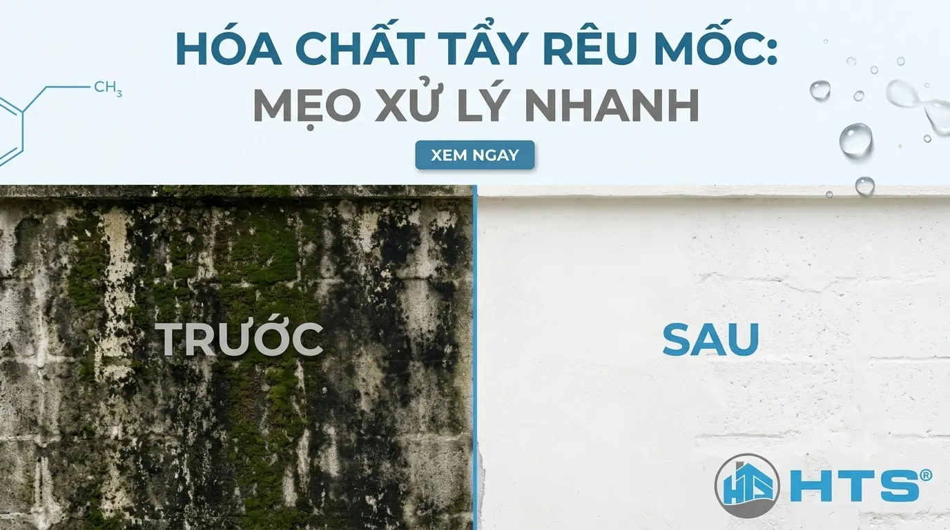 Hóa Chất Tẩy Rêu Mốc Trên Tường Mẹo Xử Lý Nhanh