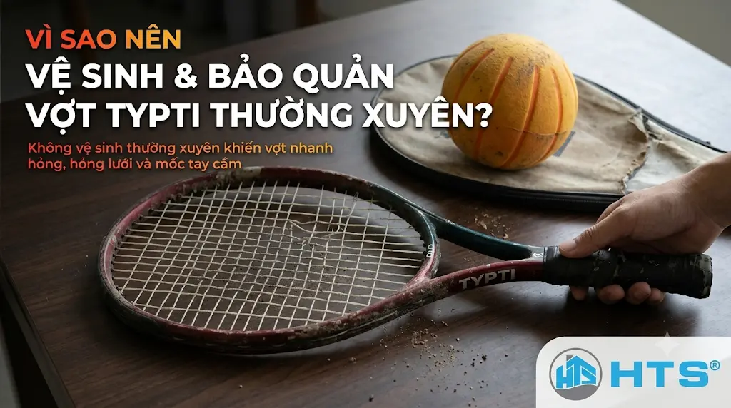 Vì sao nên vệ sinh và bảo quản vợt Typti thường xuyên để duy trì độ bền và hiệu suất thi đấu?