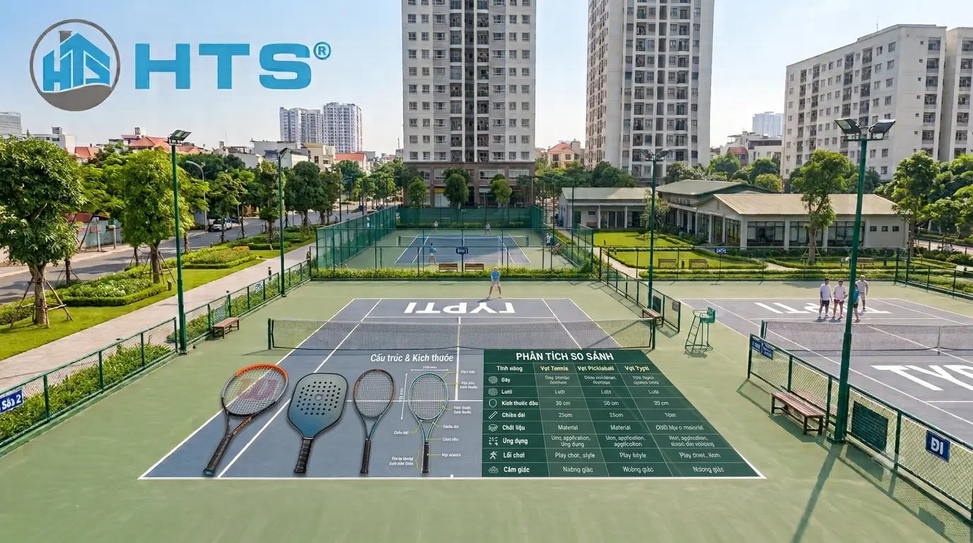 Vợt Typti khác vợt Pickleball và Tennis như thế nào? So sánh thiết kế, chất liệu và đặc điểm sử dụng của từng loại vợt