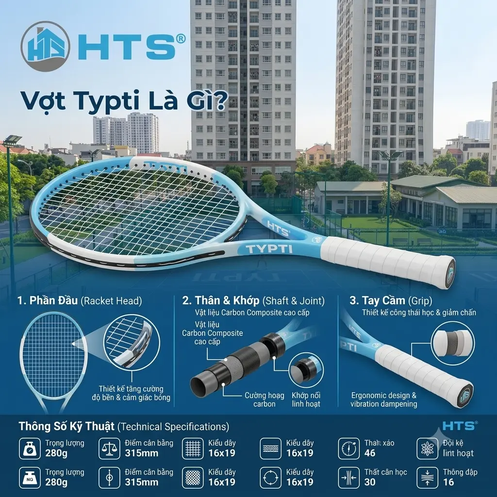 Vợt Typti là gì Tìm hiểu đặc điểm và công dụng của vợt Typti trong bộ môn thể thao mới
